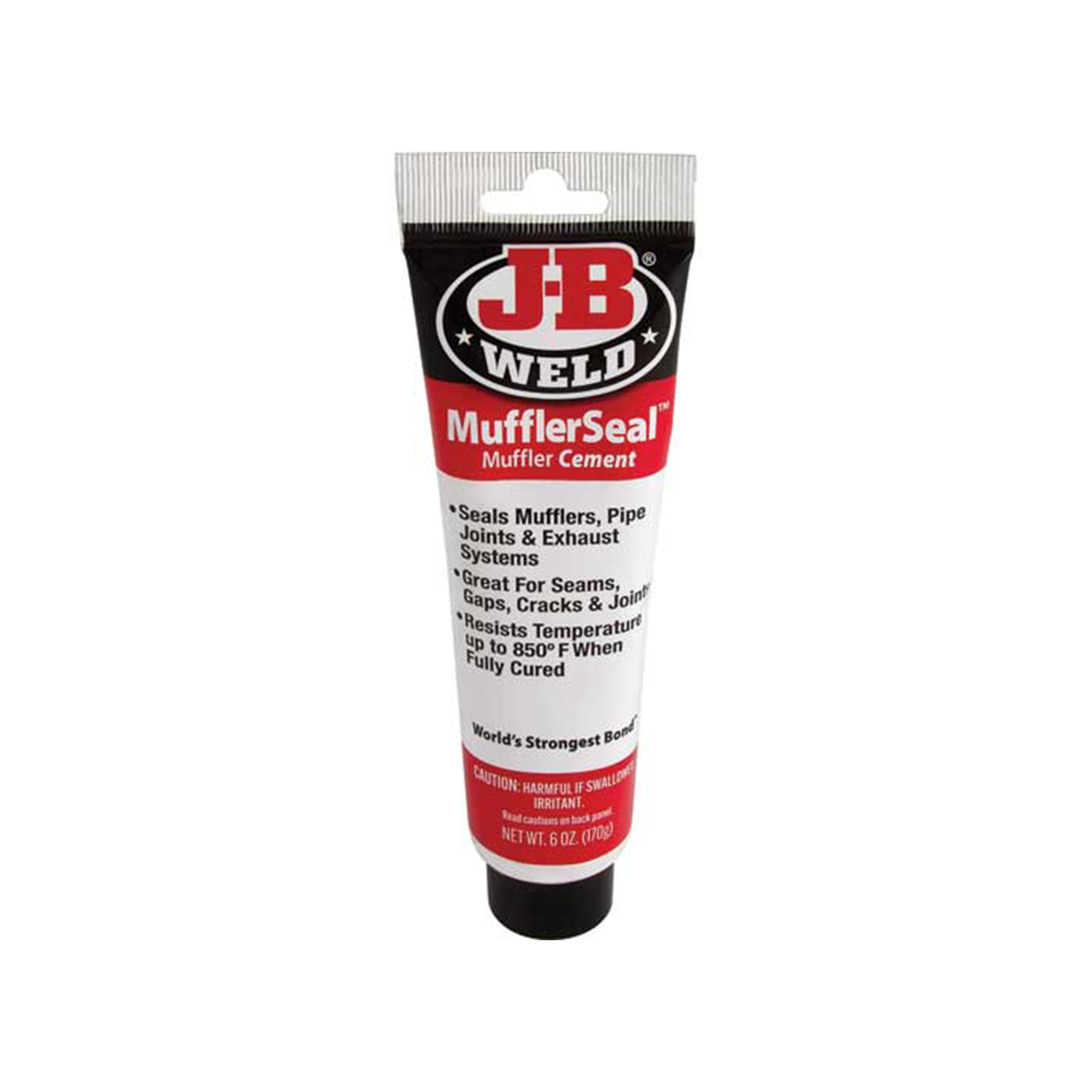 JB Weld MufflerSeal Cement — 6oz., Heat-Resistant Exhaust Repair Paste, Metal-Infused, Model# JBW37906